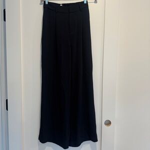 Commense NWT Navy Oversized High Waisted Front Pleat Trousers
